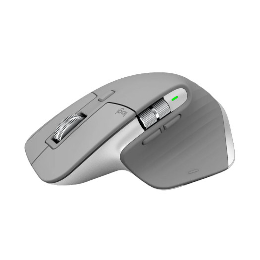 Logitech MX Master 3S for Mac - Wireless Bluetooth Mouse with Ultra-Fast Scrolling, Ergo, 8K DPI, Quiet Clicks, Track on Glass, Customization, USB-C, Apple, iPad - Space Grey